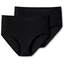 2 Schiesser Midislips mit Modal - Damen - Gr. 44 - schwarz