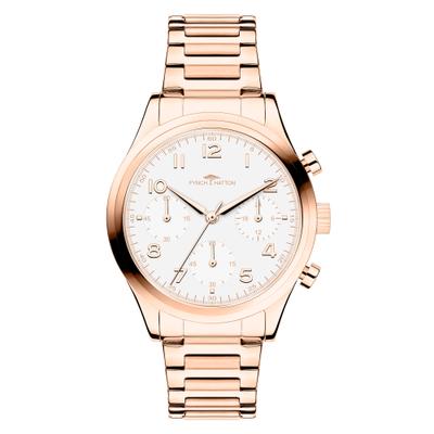 Chronograph FYNCH-HATTON, rosa (roségoldfarben), Armbanduhren, Damen, Chronograph, Quarzuhr, Armbanduhr, Damenuhr, Edelstahlarmband, analog