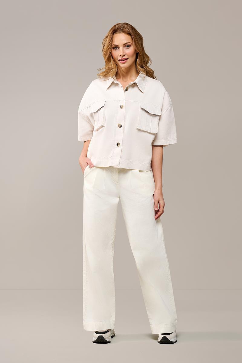 Lina-Bluse in gebrochenem Weiß