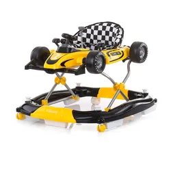 Chipolino Lauflernwagen 4 in 1 Racer, verstellbar, Wippe, Activitycenter gelb