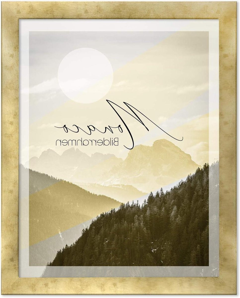 Fotolijst Monaco Posterlijst Metaal Antiek Goud Optiek 60x80 cm - Goud