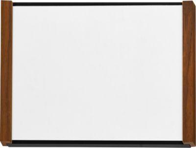 moedel Türschild LMH, DIN A6, individuell beschriftbar, Polyester-Abdeckung, Klebemontage, B 159,5 x H 105,5 mm, Aluminium, schwarz/Nussbaum