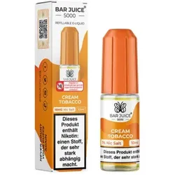 Cream Tobacco NicSalt Liquid by Bar Juice 5000 10ml / 10mg