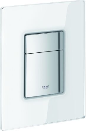 Grohe Plaque de commande WC Skate Cosmopolitan  38845LS0, moon white avec verre