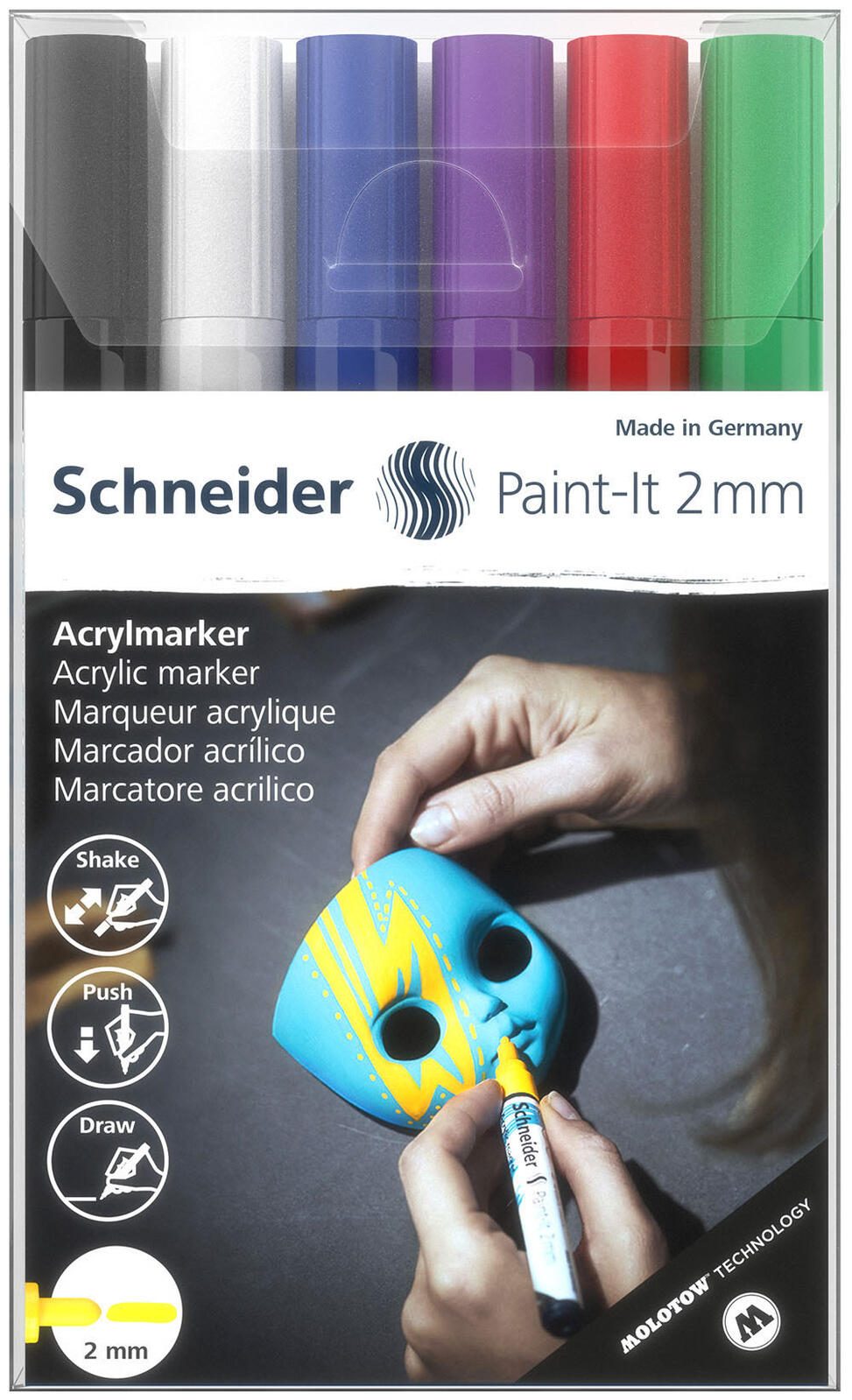 Schneider Paint-It V1 Acrylstifte 2.0 mm Mehrfarbig 120195