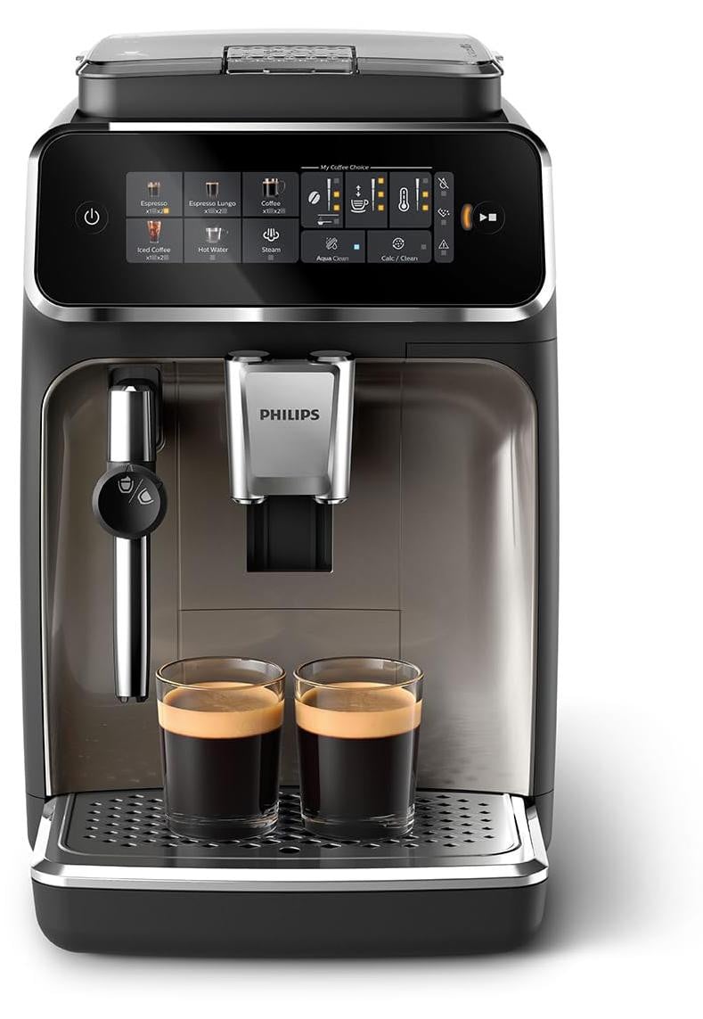 Philips EP3326/90 Volautomaat met App-bediening en Touchdisplay in Zwart, Goud en Zilver