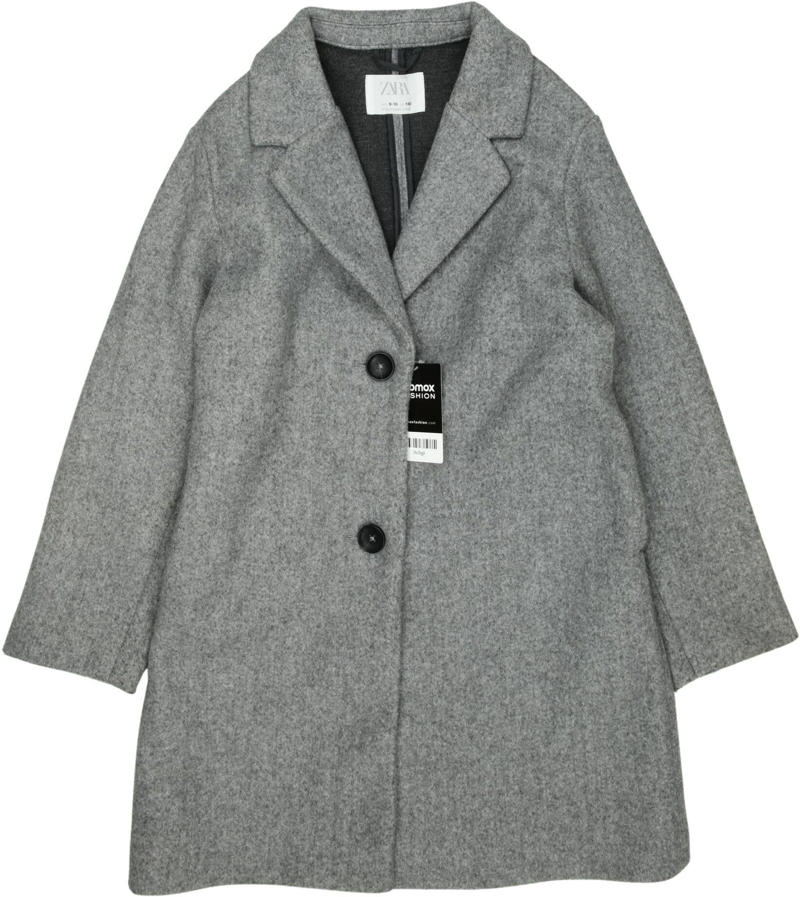 Zara Jungen Jacke oder Mantel, Grau, Gr. EU 140, Synthetik - Second Hand
