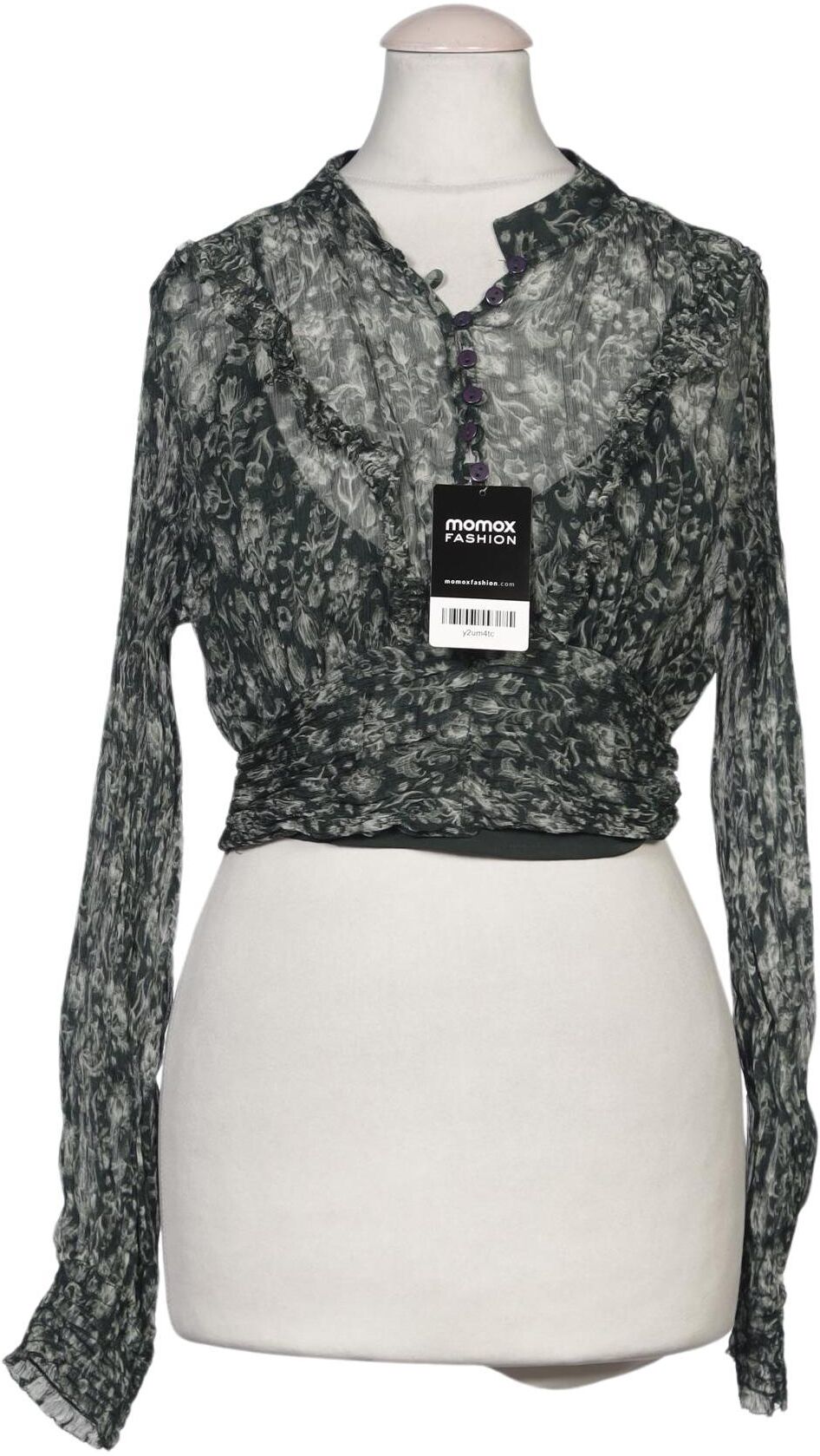 Guido Maria Kretschmer Damen Bluse, Grün, Gr. EU 36, Viskose / Synthetik - Second Hand