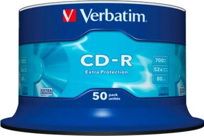 Verbatim CD-R, bis 52fach, 700 MB/80 min, 50er-Spindel