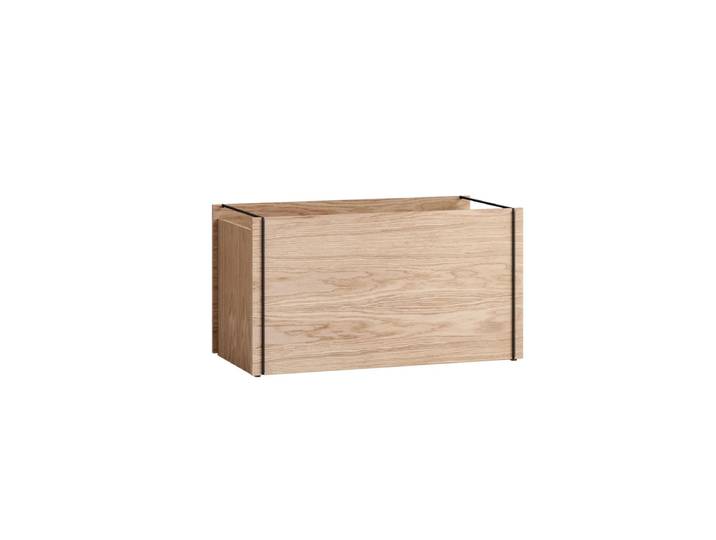 MOEBE - Aufbewahrungsbox, Eiche / schwarz