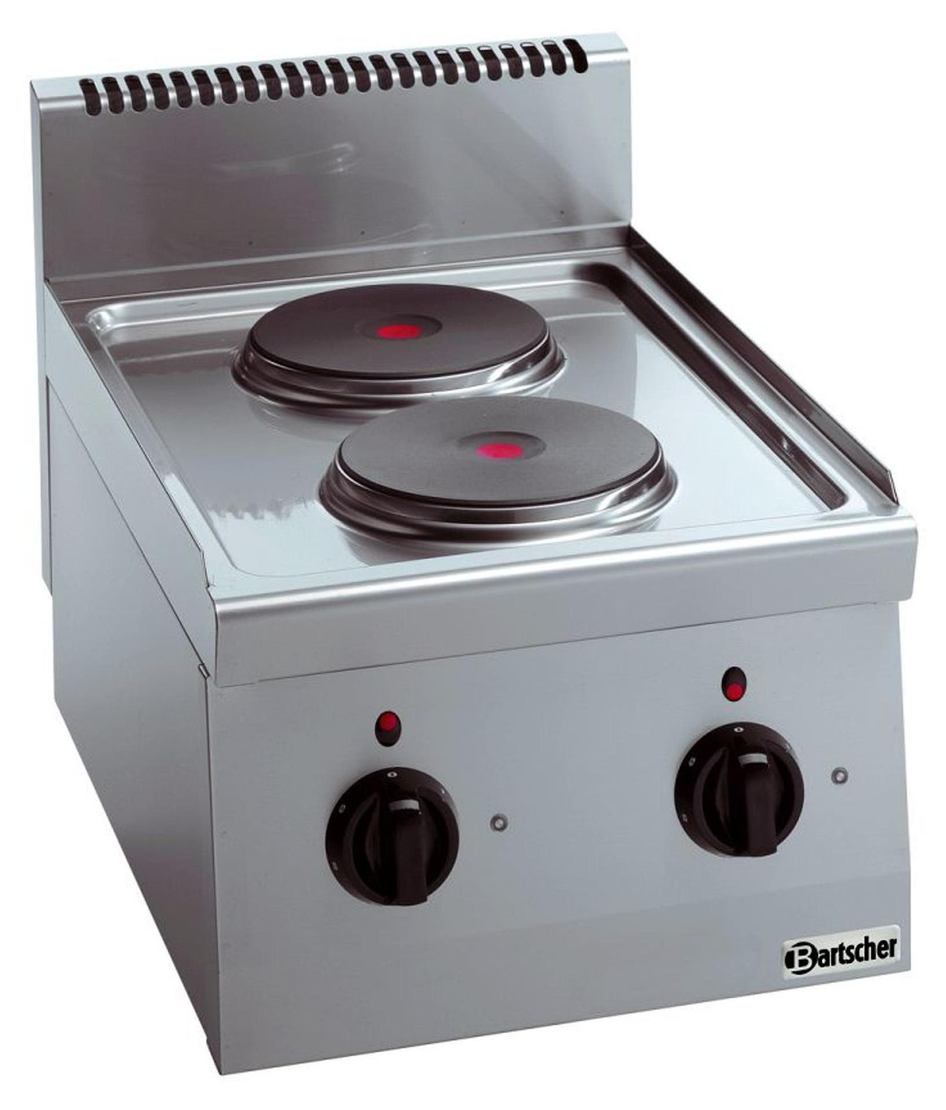 Bartscher Elektrische kookplaat met 2 kookplaten, lang model, 60 cm