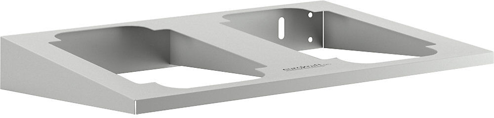Halterung für Abfallsammler, für elektrisch höhenverstellbaren Arbeitstisch eurokraft pro, HxB 100 x 560 mm, für 2 Behälter eurokraft pro