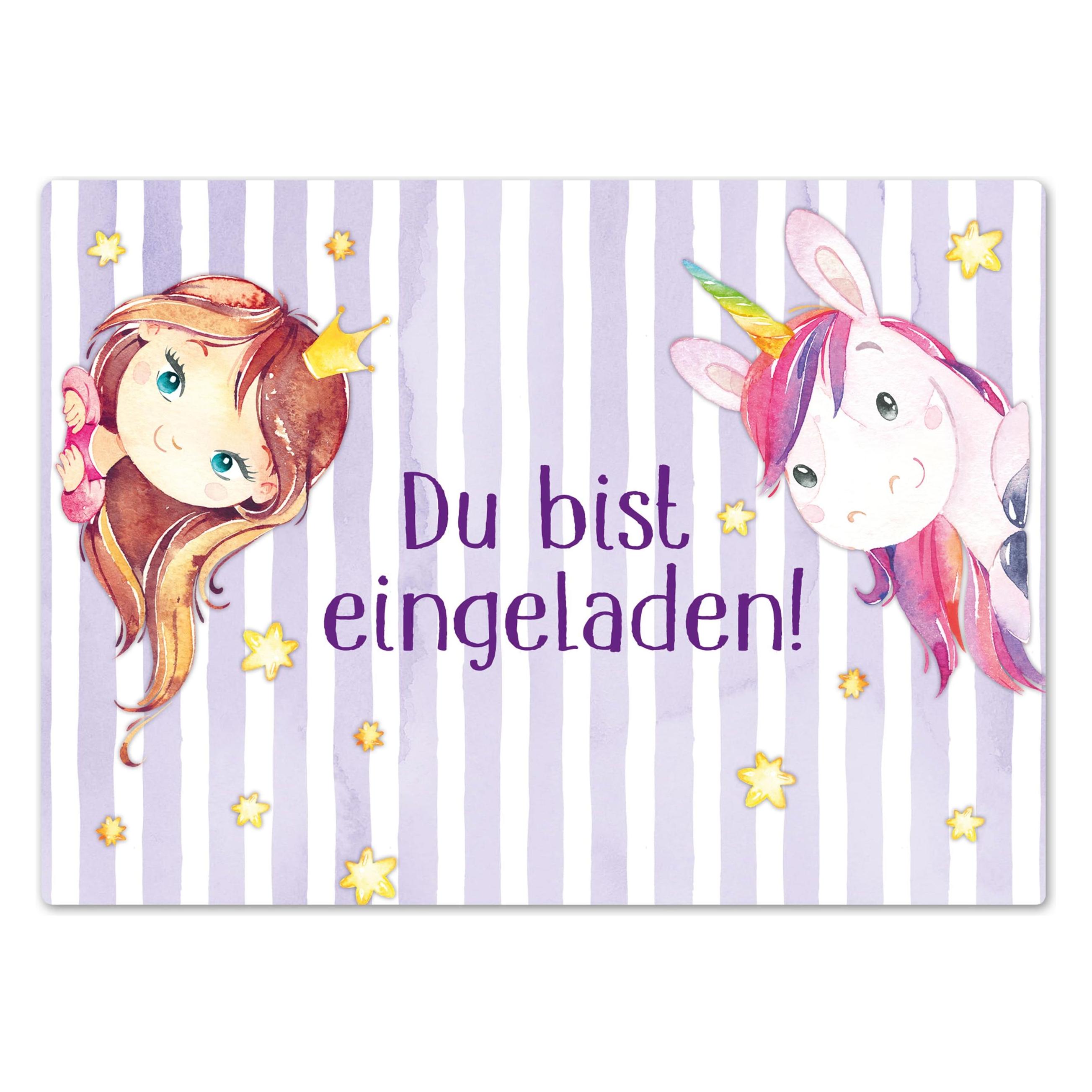 Papierdrachen 12 Einladungskarten (12 Stk.) (B224-001-004)
