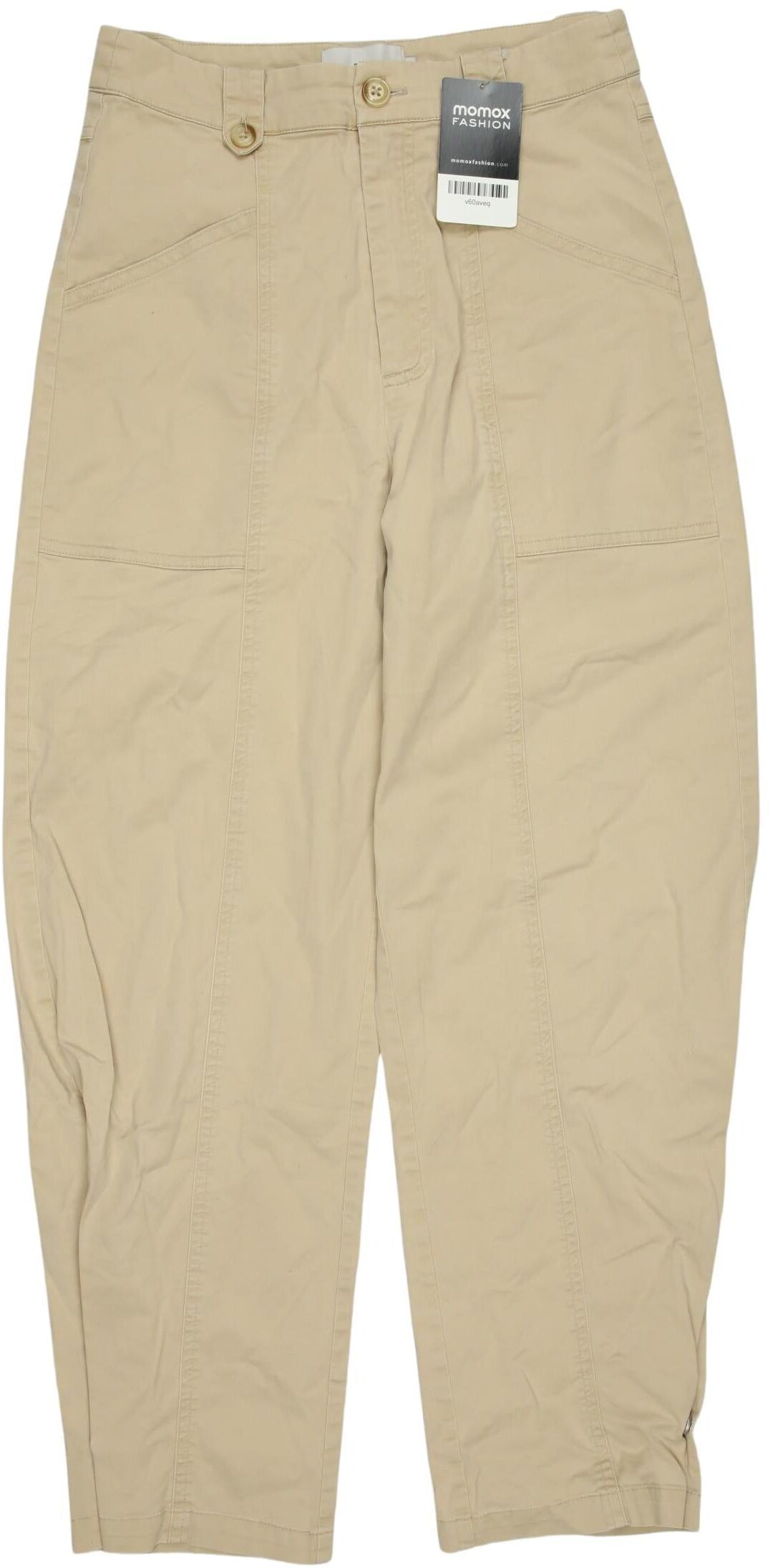 Minimum Damen Stoffhose, Beige, Gr. EU 34, Baumwolle / Elasthan - Second Hand