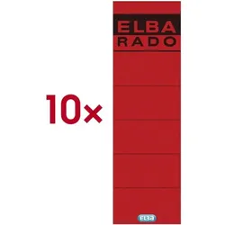 Elba Selbstklebende Rückenschilder »rado« 1004209 rot, 8 cm