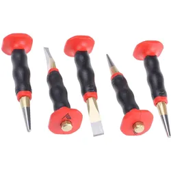 RS PRO, Meissel, Werkzeugsatz mit Handschutz 5-teilig (125 mm)