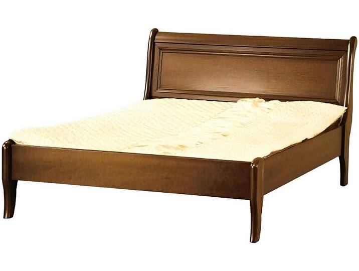 Xlmoebel Holzbett Komfortdoppelbett in Holzoptik mit gemütlicher Schlafstelle (Doppelbett, 1-tlg., Bett), Hergestellt in Europa