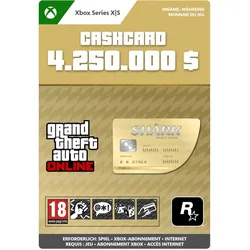 Microsoft Xbox GTA Online Whale Shark Cash Card Xbox Series XS Download Code, Ingame Währung