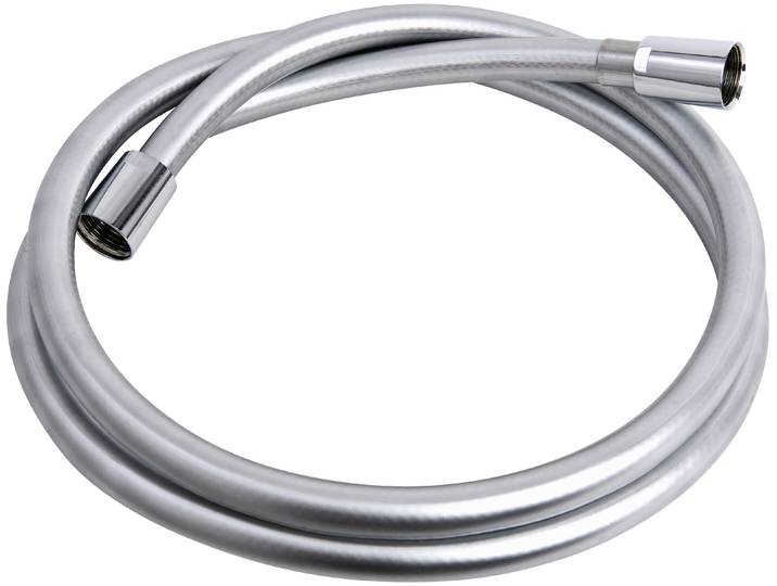 Brauseschlauch ADOB Flex Premium , grau (chrom), L:2m, Kunststoff, Schläuche, Brauseschlauch, Verschraubungen aus Messing verchromt