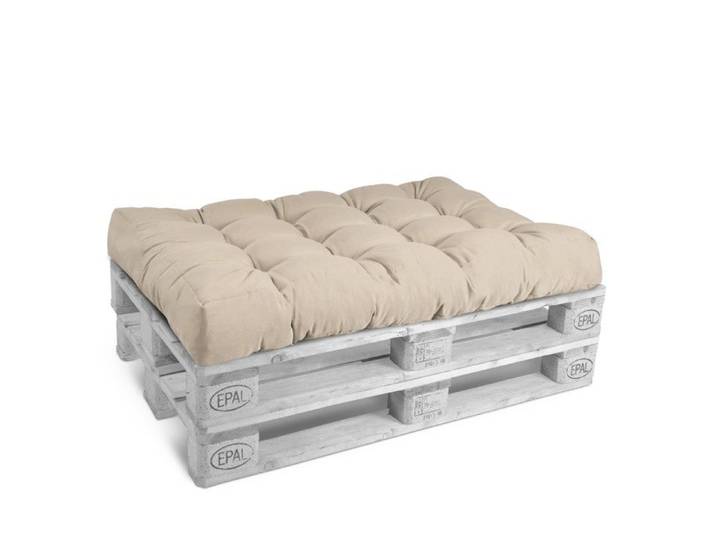Coussin d'assise de palette Outdoor Eco Style 120x80cm Beige