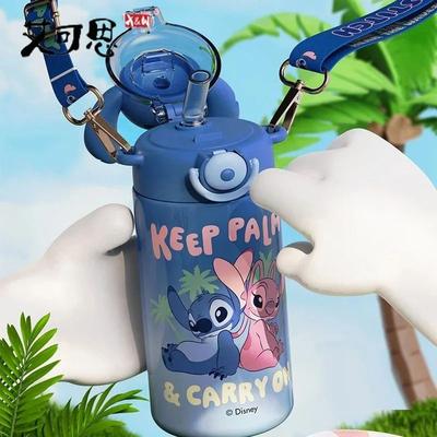 Uplifted Finds Disney Stitch 600ml Cartoon Thermos Cup Large Capacity Stainless Steel Insulated Water Bottle Disney Stitch 600ml Cartoon Thermos Cup Large Capacity Stainless Steel Insulated Water Bottle