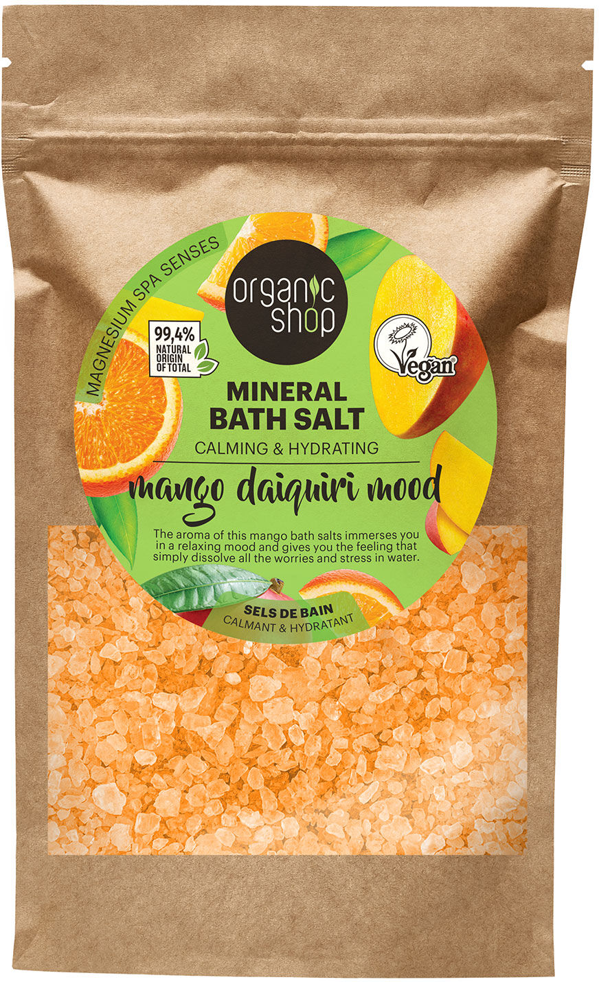 ORGANIC SHOP Mango Daiquiri Mood Mineral Bath Salt 500g