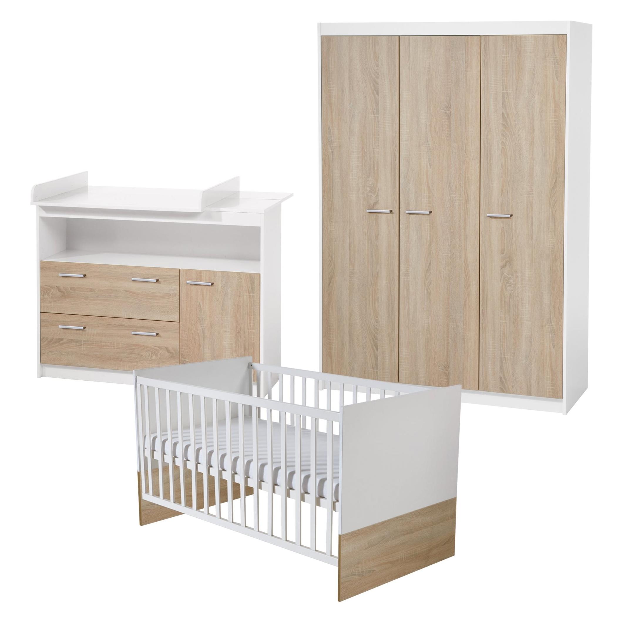 Roba Gabriella (Babybett, Kinderkleiderschrank, Wickelkommode) (42401-3)