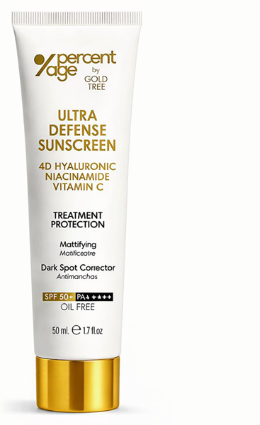 PERCENTAGE BY GOLD TREE Ultra Defense Sunscreen SPF 50