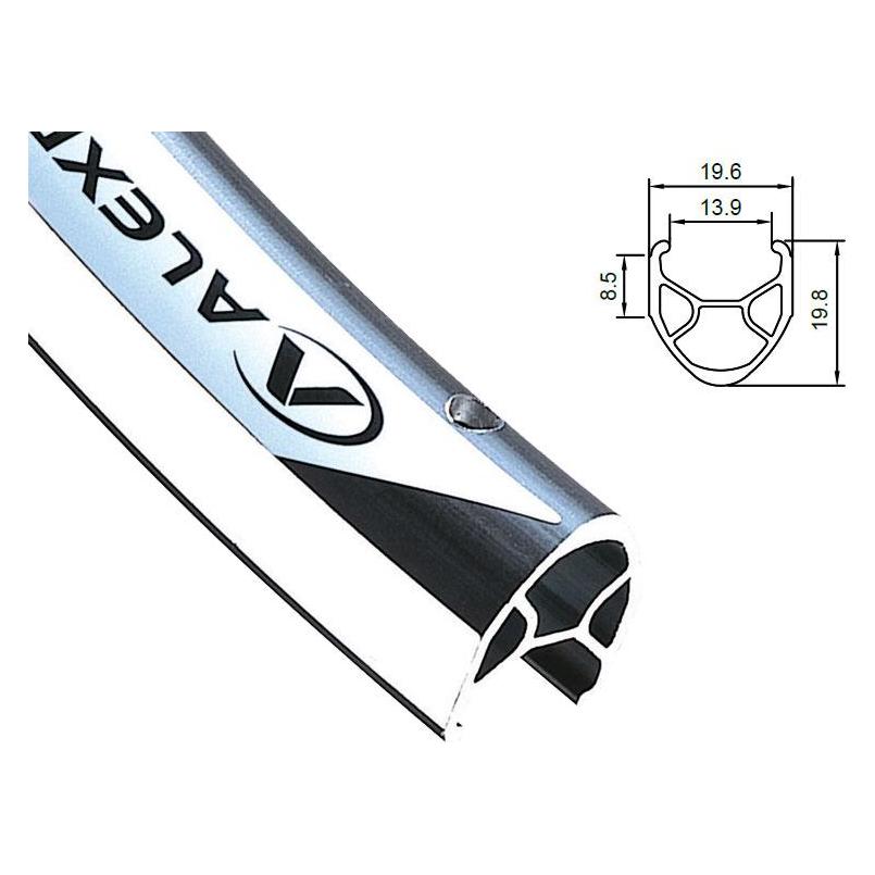 Alexrims ALX-R45036B fahrradteile felge rennrad felge R450 700x36 CNC Weiss (ALX-R45036B)