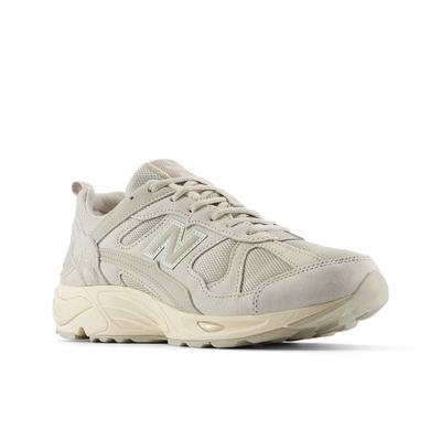 Sneaker NEW BALANCE "878", Herren, Gr. 42, beige (timber wolf), Leder, Synthetik, Textil, Schuhe Sneaker