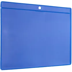 10 Palettenfußtaschen blau, Hart-PVC, Weich-PVC