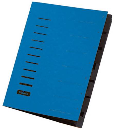 PAGNA Ordnungsmappe 7 Fächer 1-7 blau Multimedia-Technik Ordnen,Archivieren,Verstauen