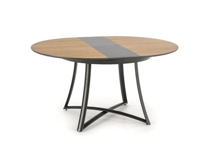 Table à manger ronde extensible chêne 118-148cm