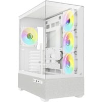 AK7 ARGB , Tower-Gehäuse weiß, Tempered Glass x 2
