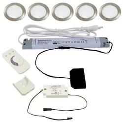 L&S, Einbauleuchte, Komplettset LED Einbauleuchten Chip 58 12 V (Aluminium)