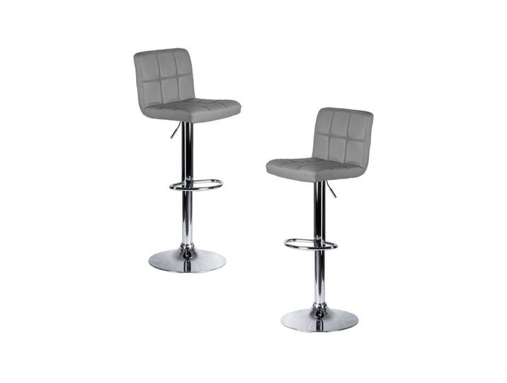 2er Set Casper Hocker - Gris dunkel