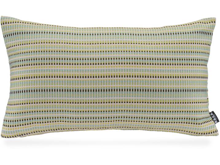 Dekokissen H.O.C.K. Jordi , grün (grün, gestreift), B:50cm H:10cm L:30cm, Polyester, Dekokissen_Sitzkissen_Kissenhüllen, Dekokissen