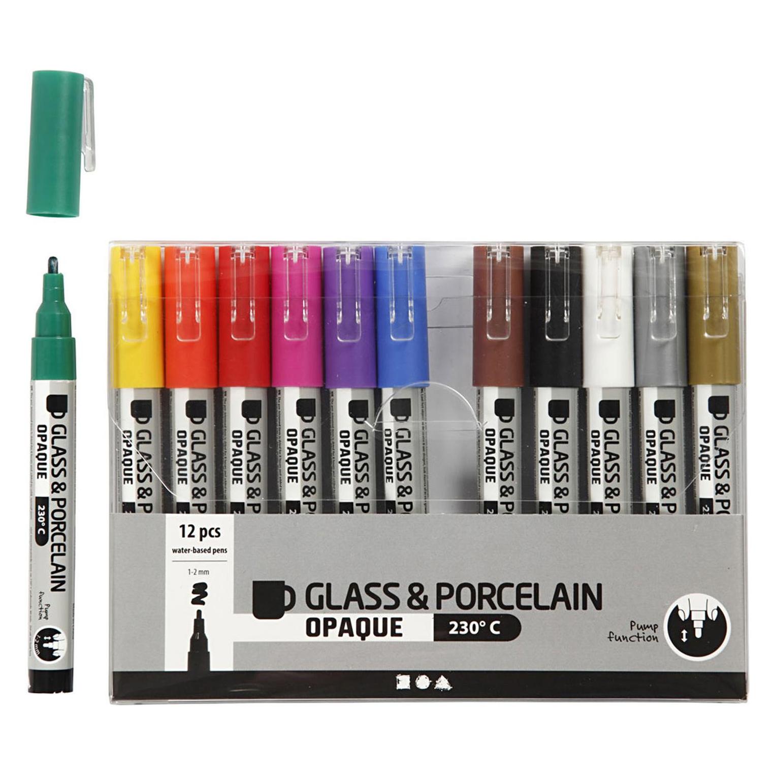 Creativ Company Porzellanmarker und Glasmarker (12x) (31334)