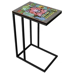 Zurbrüggen Beistelltisch C-Form MINECRAFT - B/H/T ca. 40.00x60.00x29.00