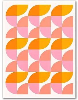 Inspired Finds Retro Strawberry Lemon Cocktail Canvas Wall Art Print For Kitchen & Bar Decor 11.81x17.72in No Frame geometric Retro Pattern