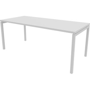 Quadrifoglio Schreibtisch Idea+ 01, weiß / weiß, 180 x 76 x 80 cm