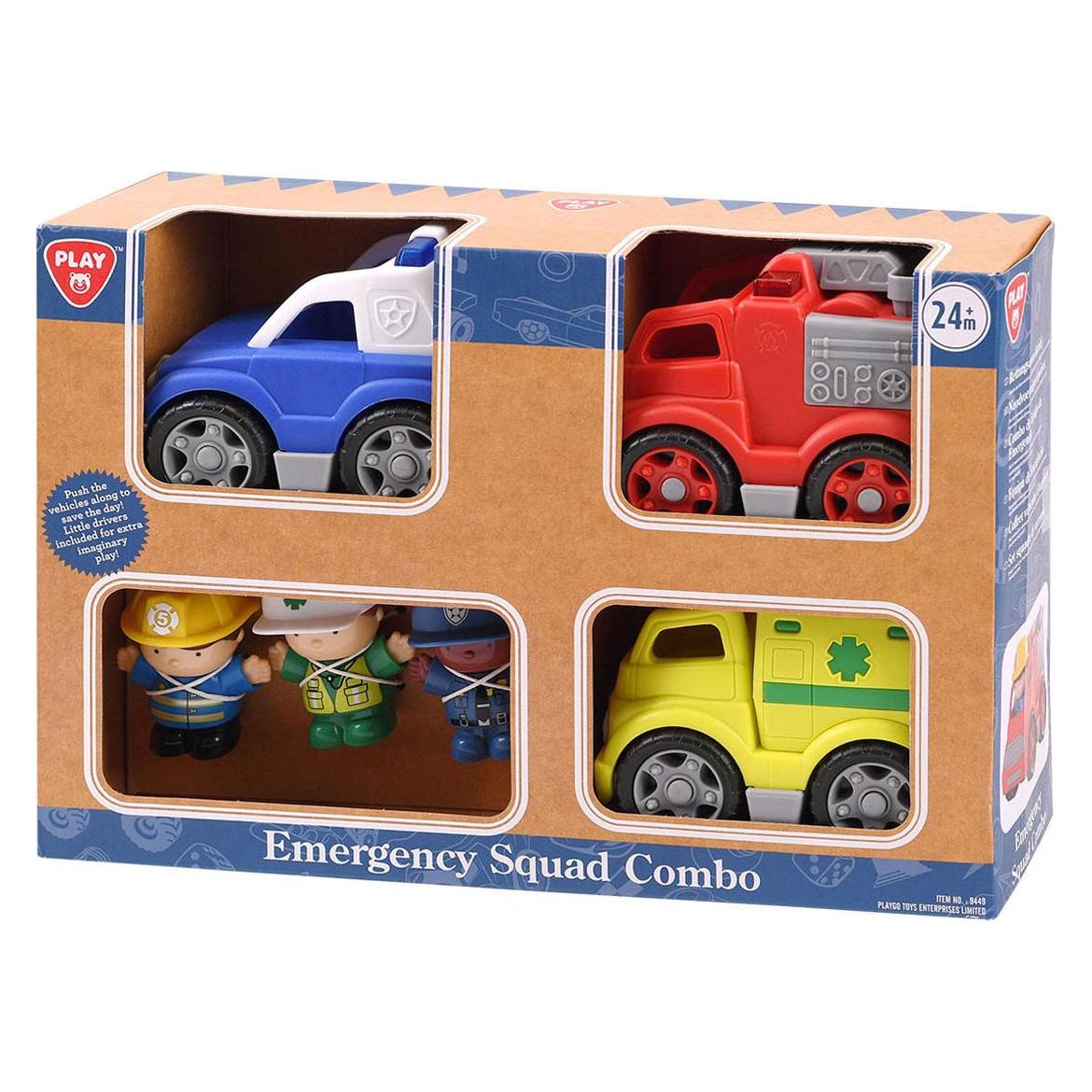 Play Emergency Service Vehicles with Figures Spielset, 6-teilig. (8150385)