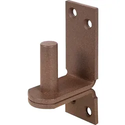 Kloben auf Platte DURAVIS® ? 16 mm,, DII-Haken, Material: Stahl, blau verzinkt, Oberfläche: rostbraun