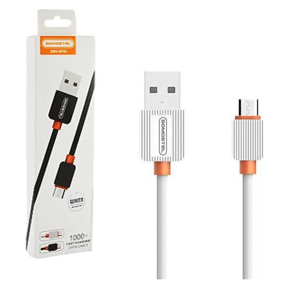Somostel USB-KABEL MICRO 2A WEISS 2000mAh SCHNELLLADEGERÄT 1M POWERLINE SMS-BP03 (1 m, USB 2.0) (35543155)