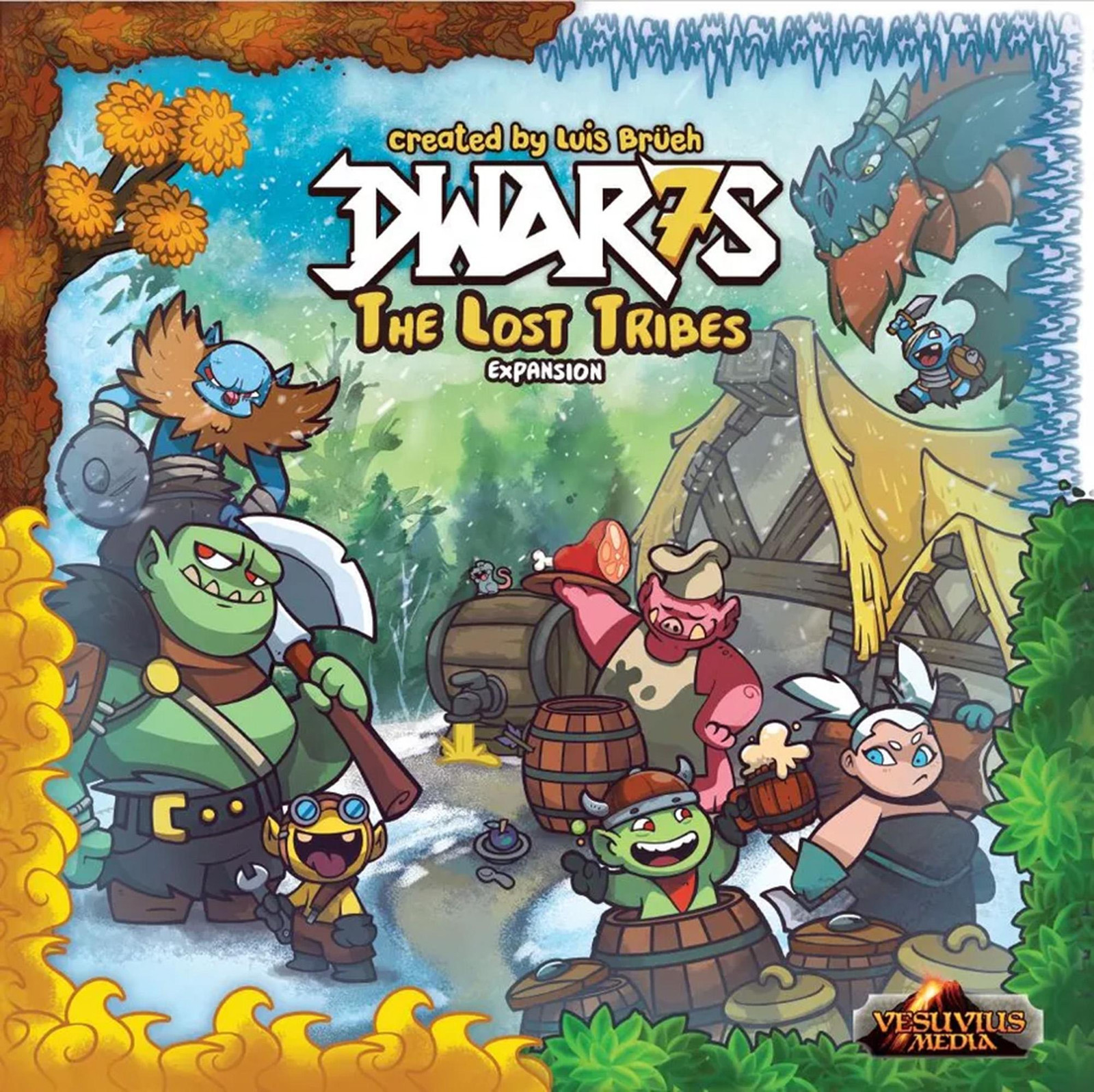 Dwar7s Lost Tribes Expansion - De Uitbreiding De Verloren Stammen - Bordspel - Engelstalig