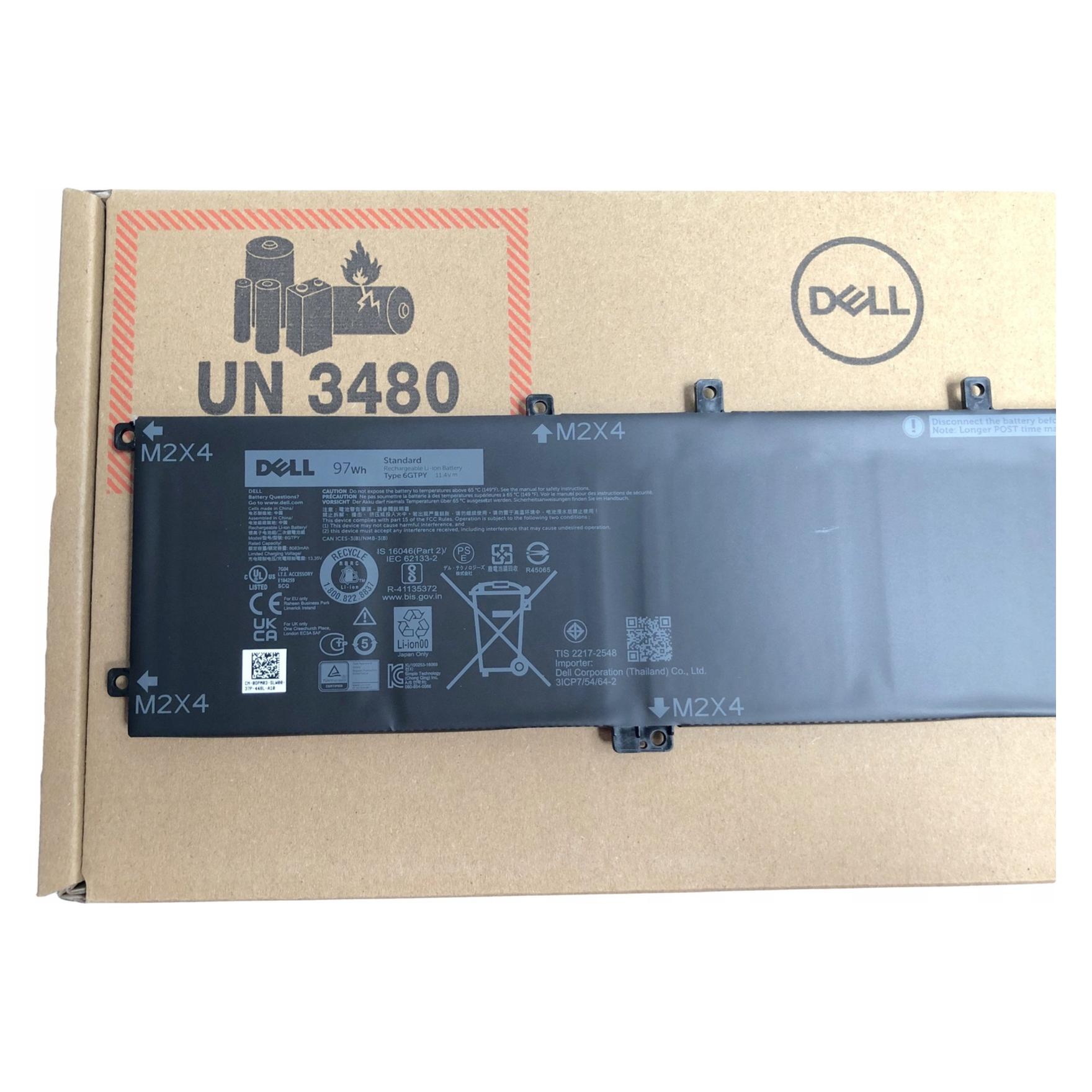 Dell Battery, 97WHR, 6 Cell (6 Zellen, 8083 mAh) (06GTPY)