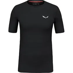 Salewa, Herren, Funktionsshirt, Cristallo Warm Alpine Merino Responsive Kurzarm Baselayer (48, M), Schwarz