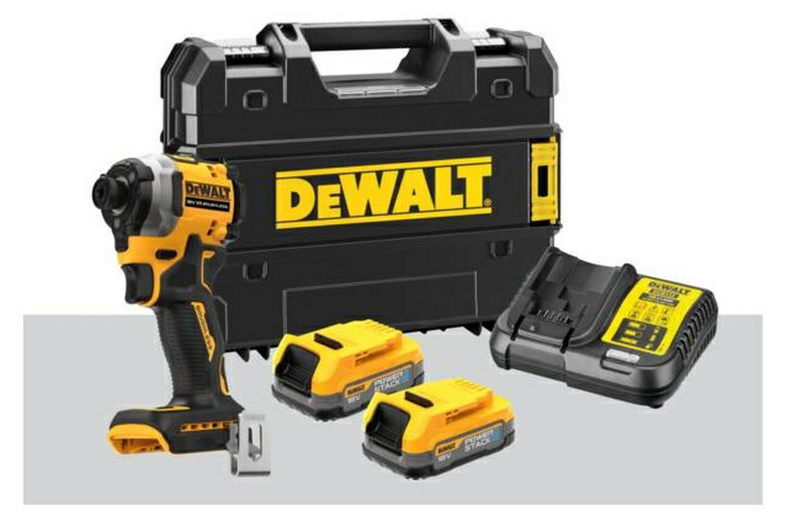 DeWalt DCF850E2T-QW accu-slagmoersleutel 1/4 inch inclusief 2x 18V/1,7Ah accu's