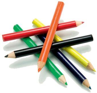 Garten Set 6 Matite Colorate in Legno con Scatola Vivace Personalizzate o neutre