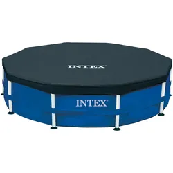 Intex Abdeckplane Ø 366 cm rund | schwarz | Vinyl Frame Pool Abdeckung
